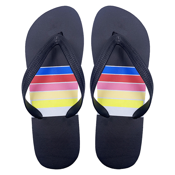 Striped Design Multi Color Hot selling Good Quality beach Casual Use Slippers For Unisex