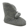 Warm Indoor Boots with Fur Ball Decoration