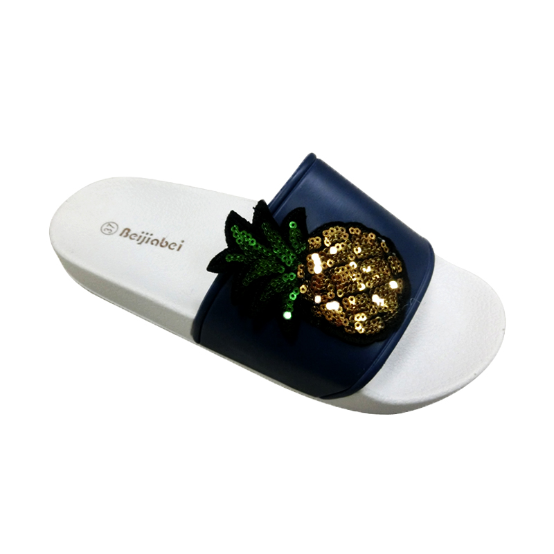 Ladies Fashion Sandal with Pineapple Sequin